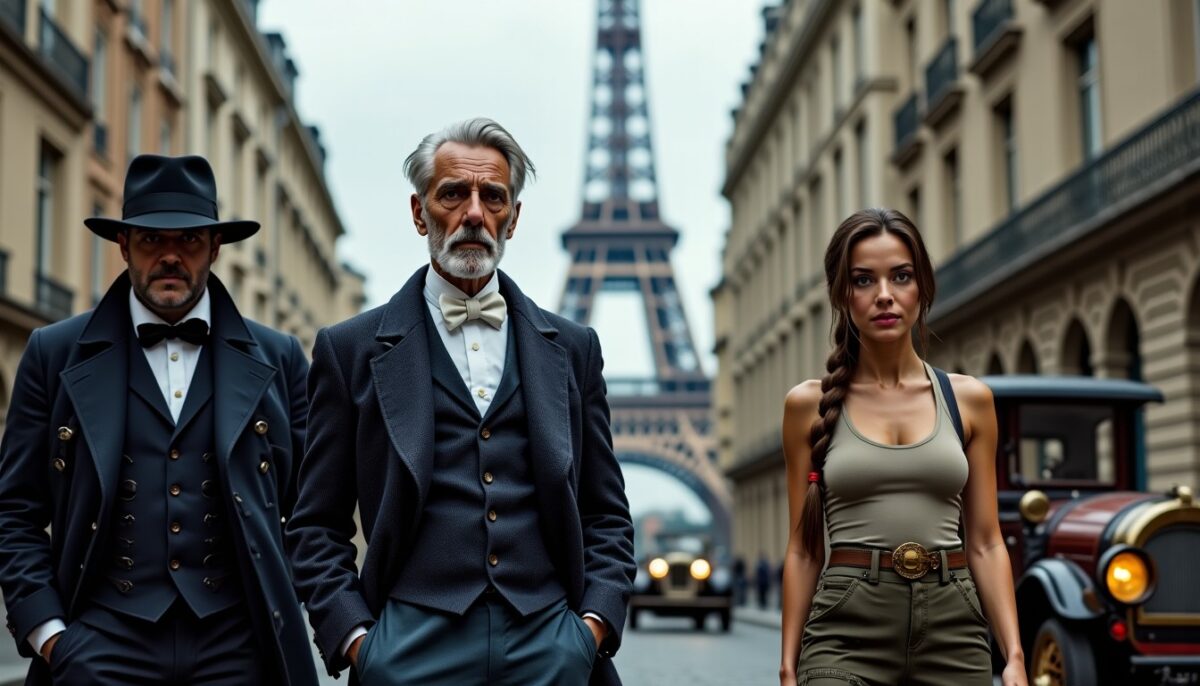 Panthéon t.1 : rencontre entre Jules Verne, Fantômas et lara croft en paris uchronique